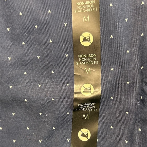 Banana Republic Navy Polka Dot Button Down Shirt - Picture 4 of 5